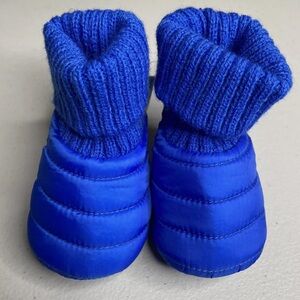 Baby Gap Bristol blue puffer booties